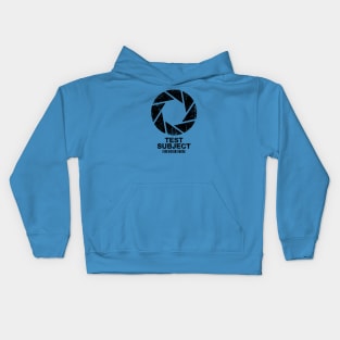 Aperture Science Test Subject - black Kids Hoodie